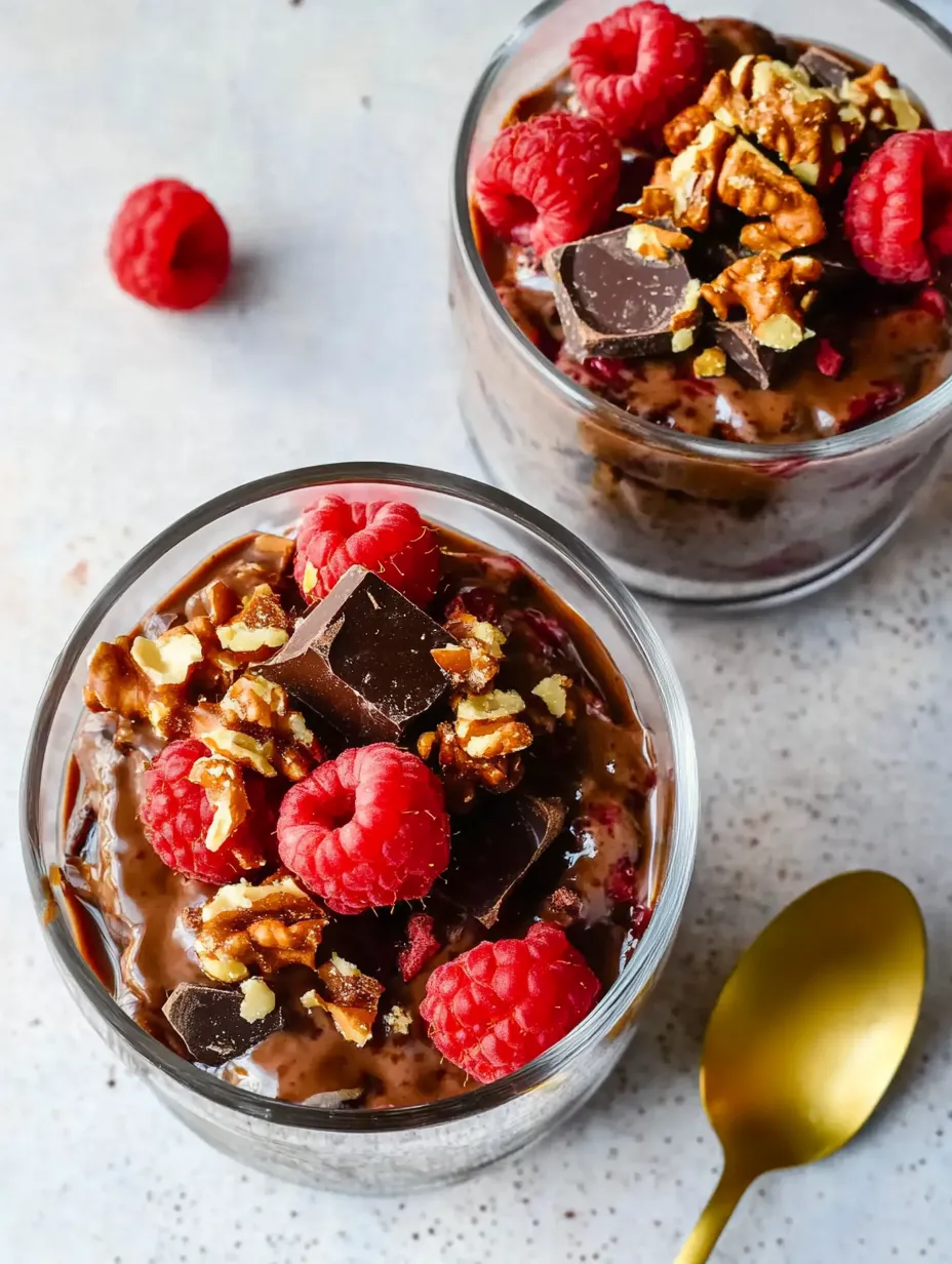 Chocolate overnight oats – healthy and tasty