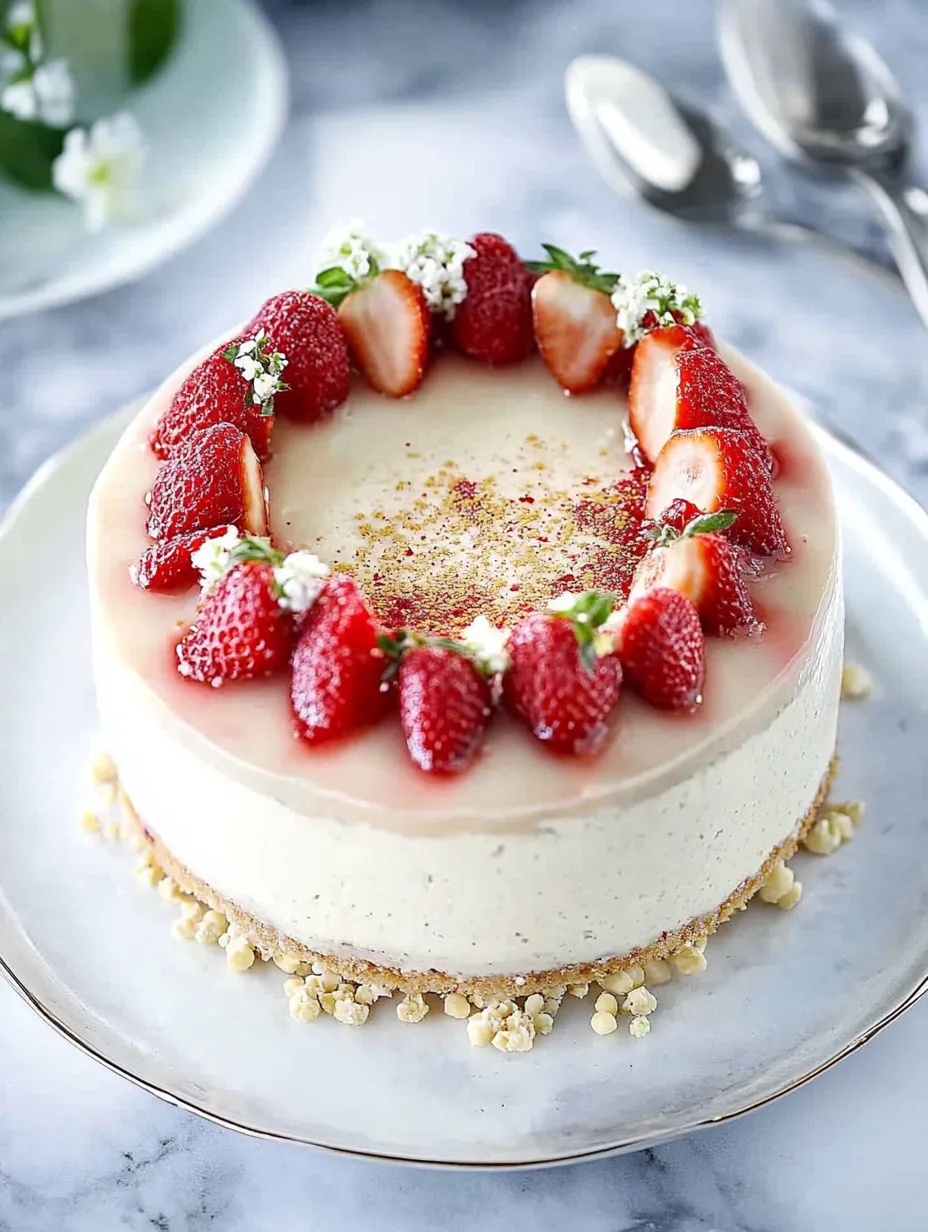 Homemade strawberry cake