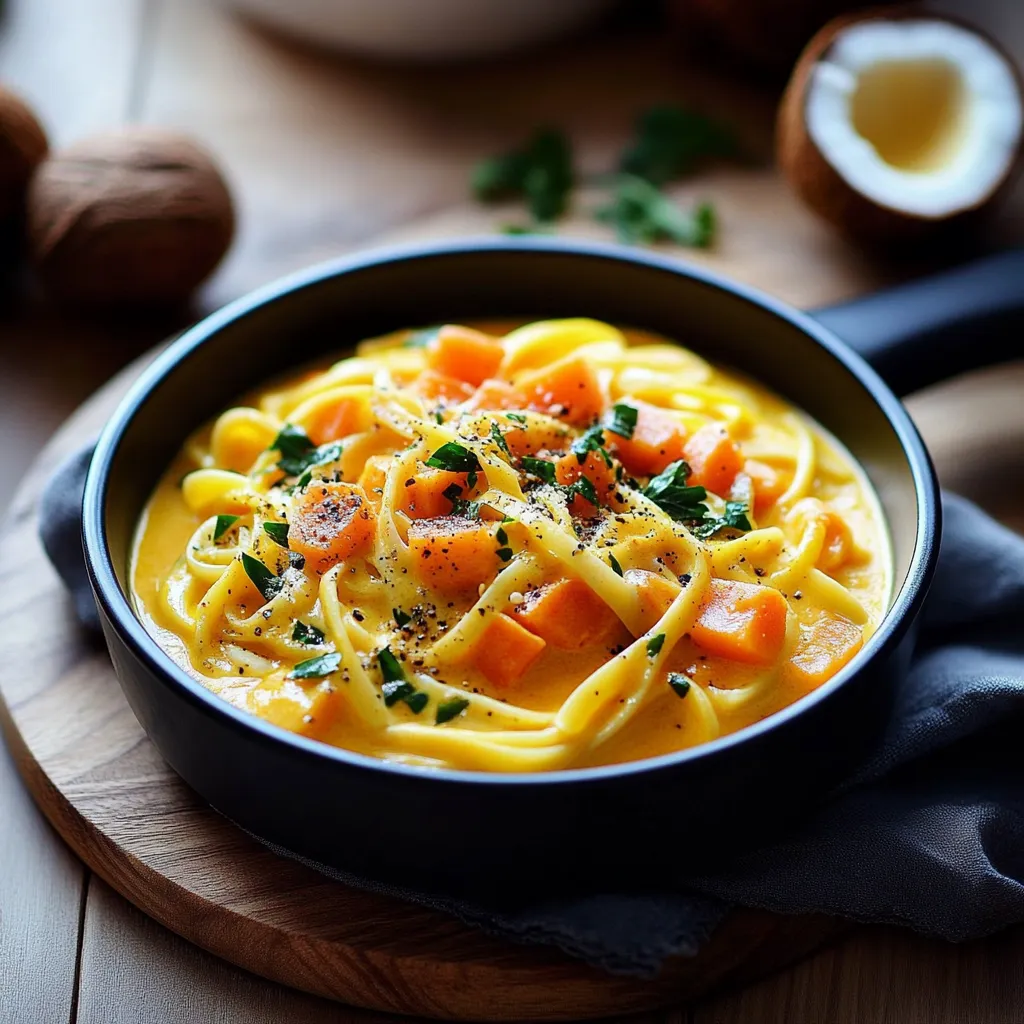 Creamy Coconut Veggie Curry Pasta