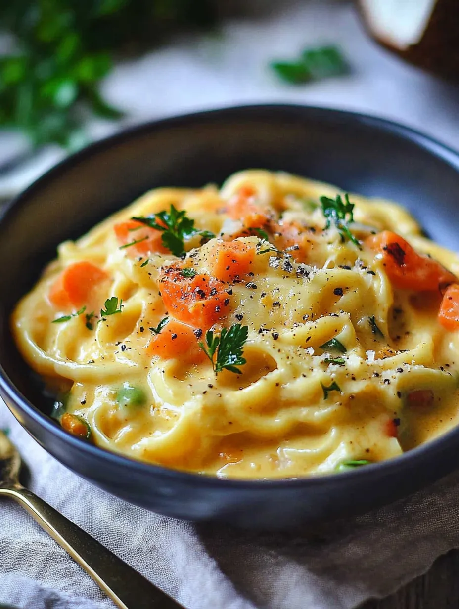 Pasta With Vegetables, Coconut Milk & Curry, quick meal