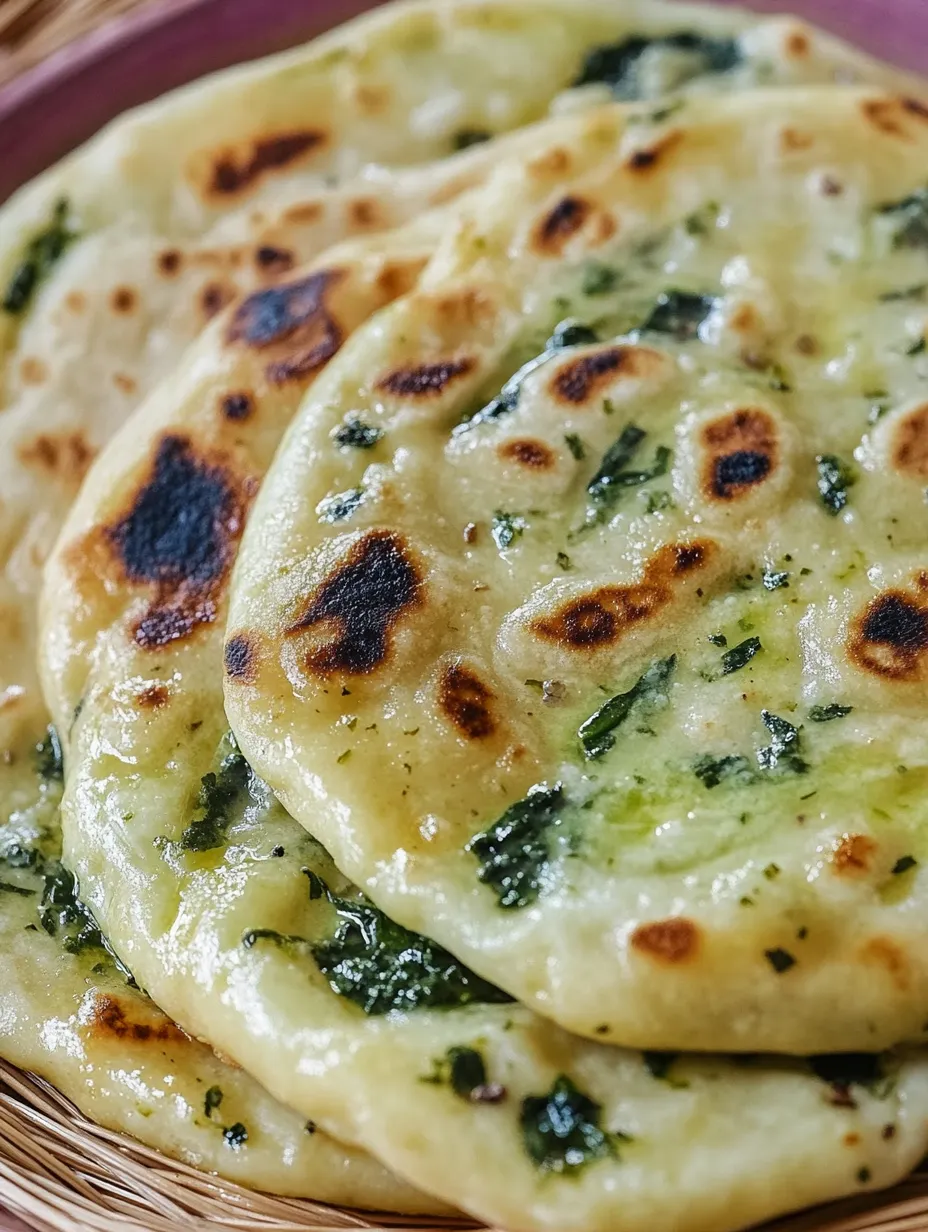 Homemade wild garlic naan – Quick & Tasty