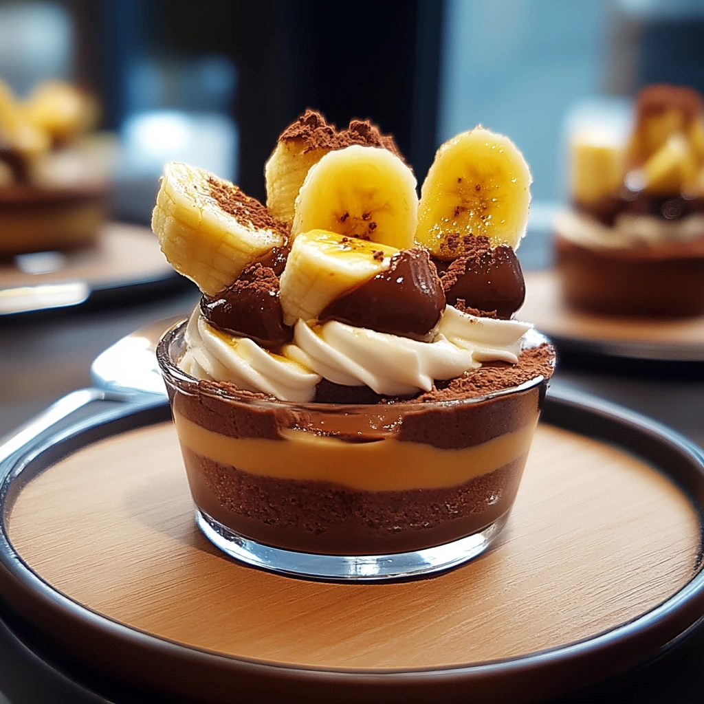 Bananes caramel chocolat