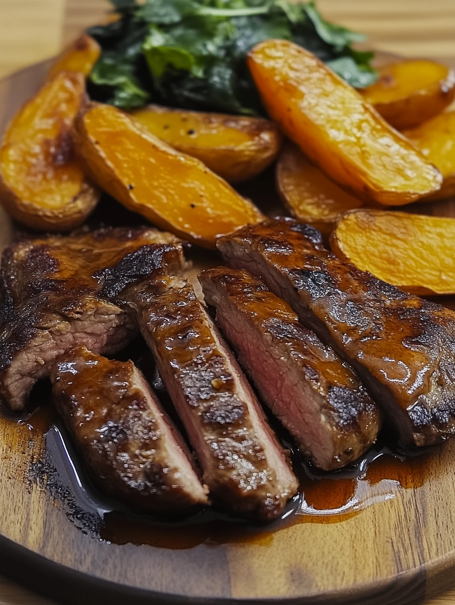 Plate of Brazilian beef sweet potatoes