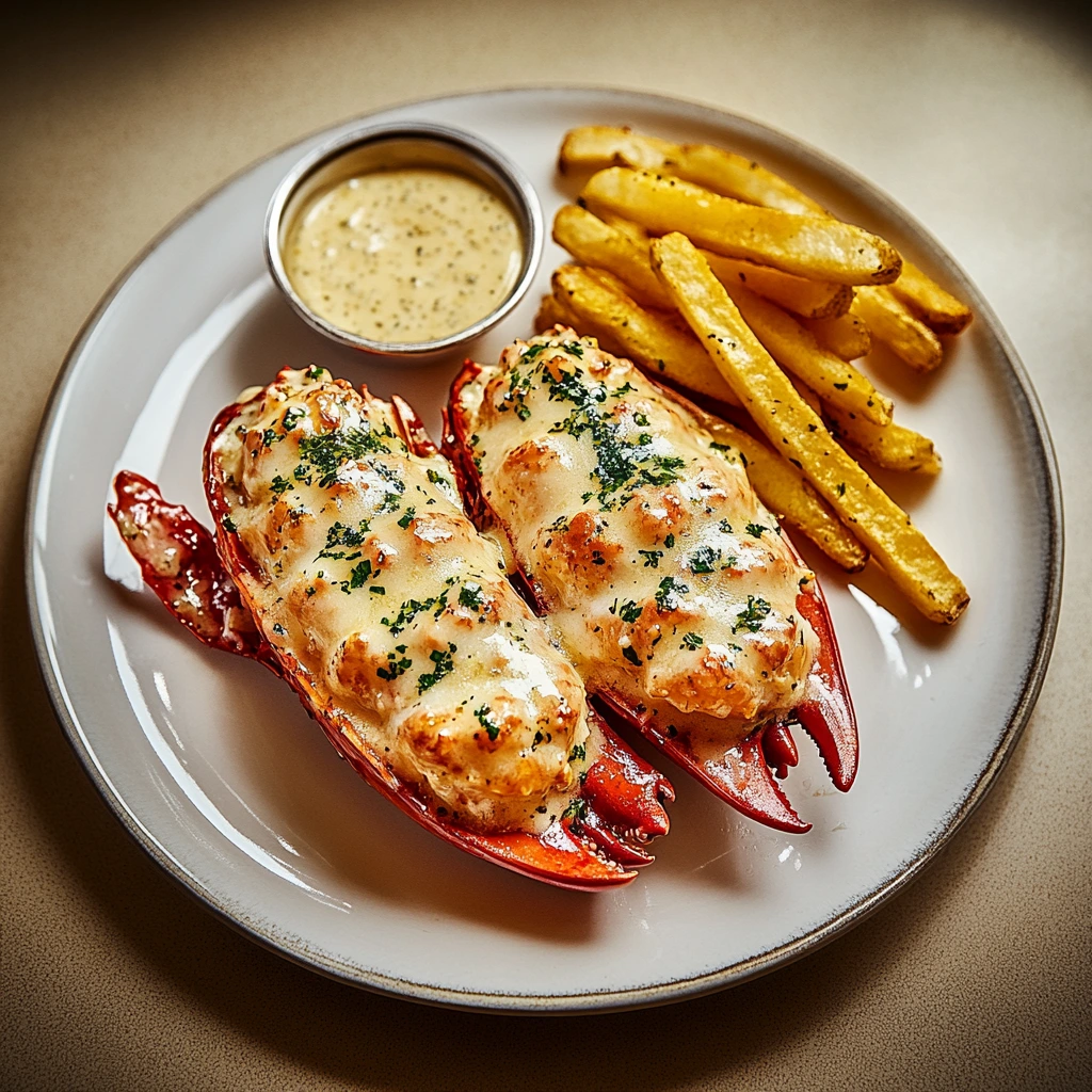 Lobster Thermidor with Fries