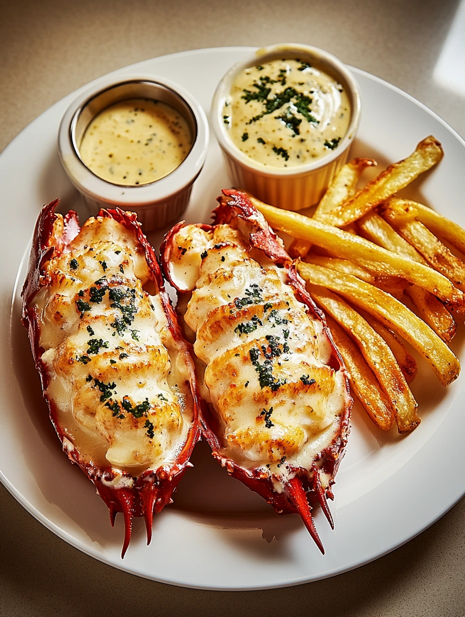 Two Lobster Thermidor with French Fries
