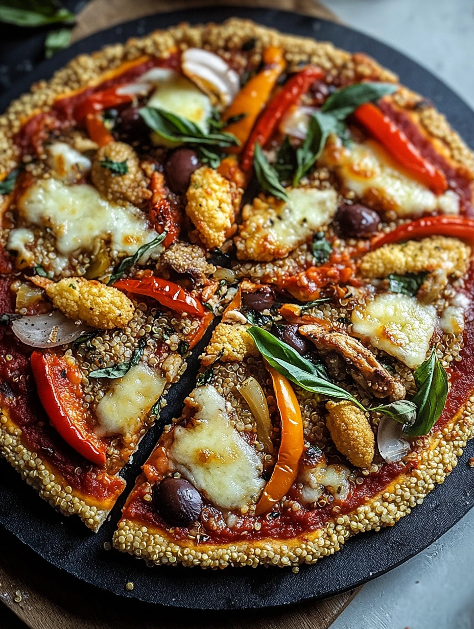 Quinoa Veggie Pizza, healthy option