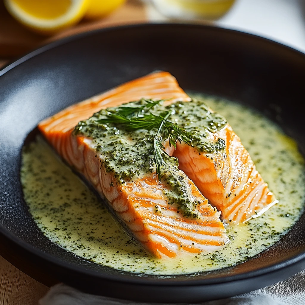 Creamy Pesto Salmon