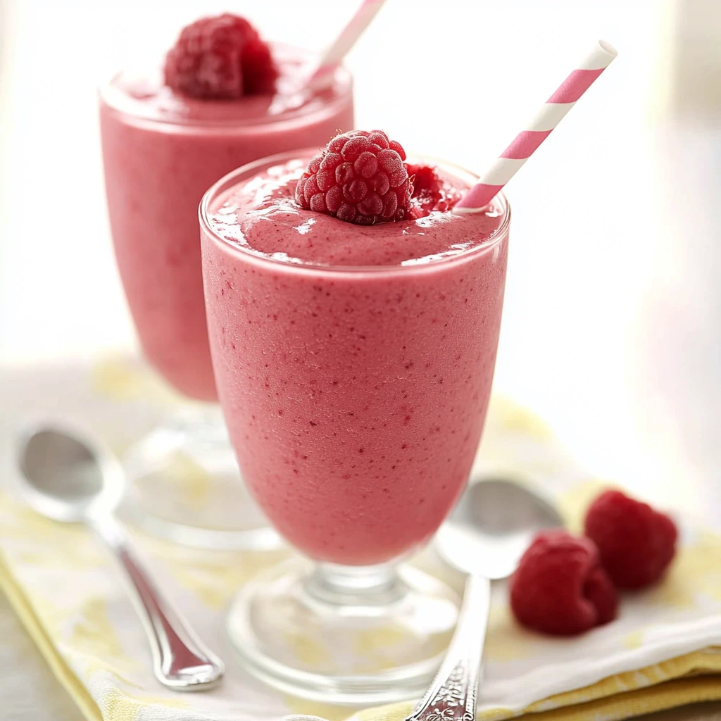 Raspberry coconut smoothie