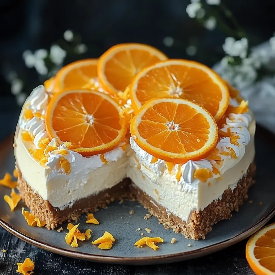 Orange Cheesecake No Bake