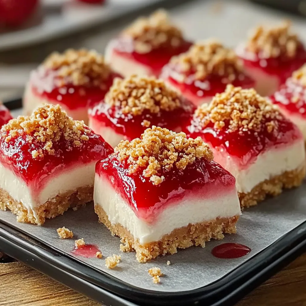 Crunchy strawberry cheesecake bites