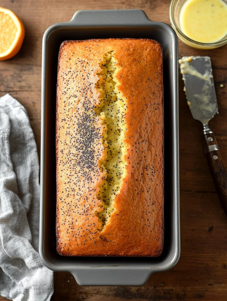 Yogurt and poppy seed loaf