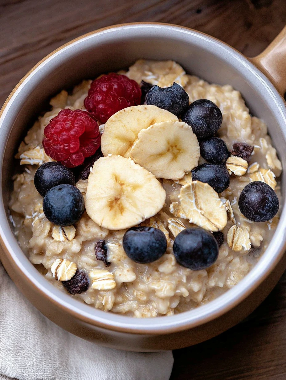 Quick and easy oat porridge