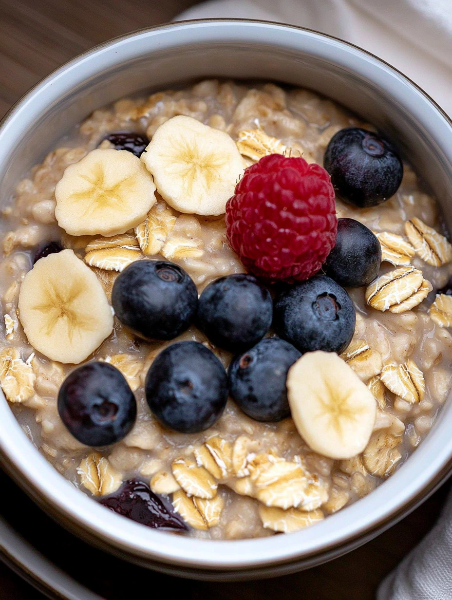 Oat porridge - healthy breakfast idea