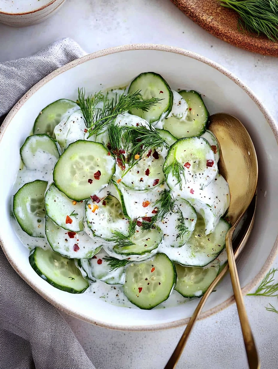Cucumber dill salad