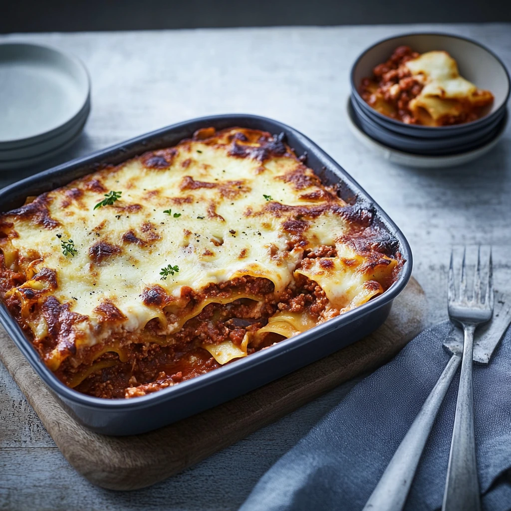 Vegetarian lasagna bolognese