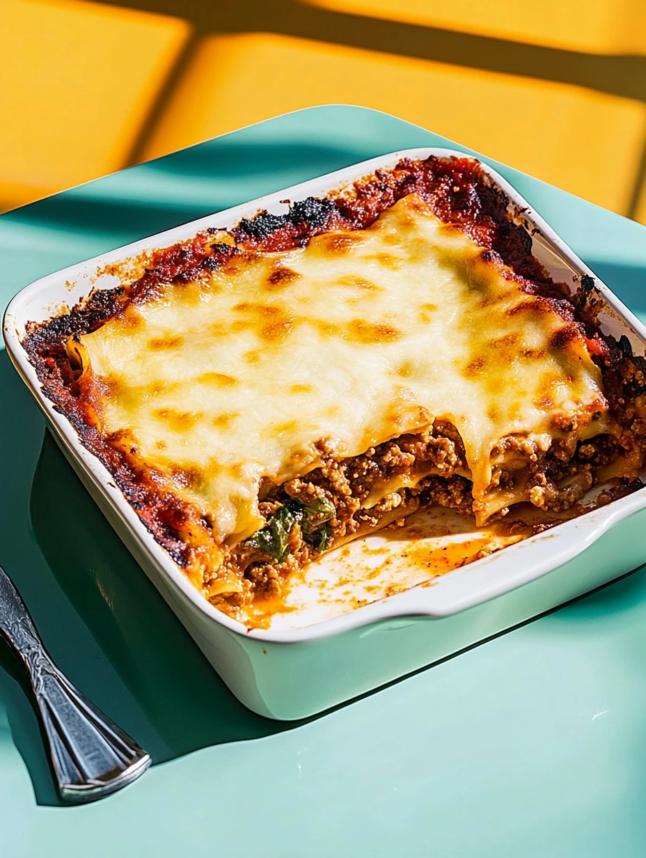 Easy vegetarian bolognese lasagna