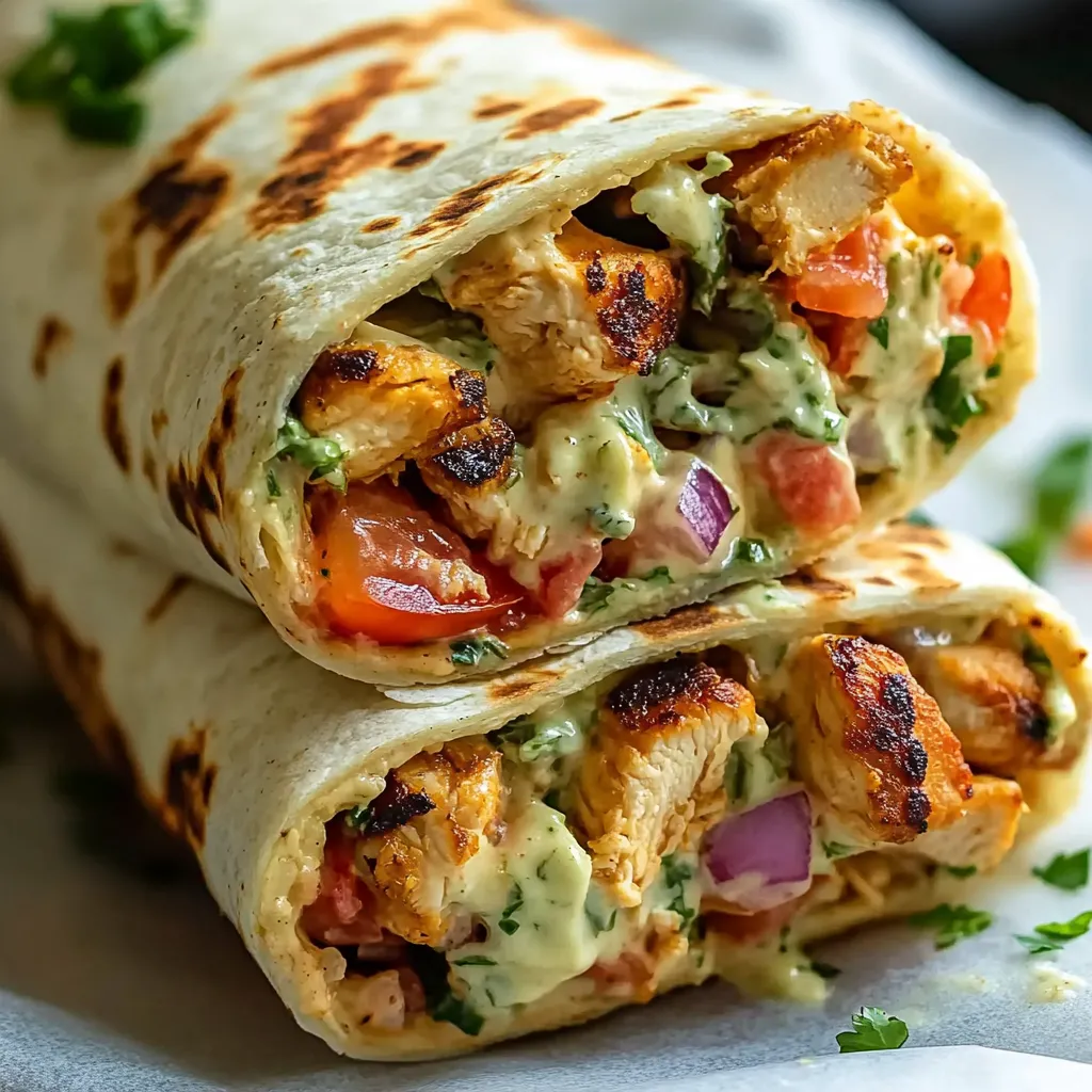 Chicken Burrito with Chipotle Sauce