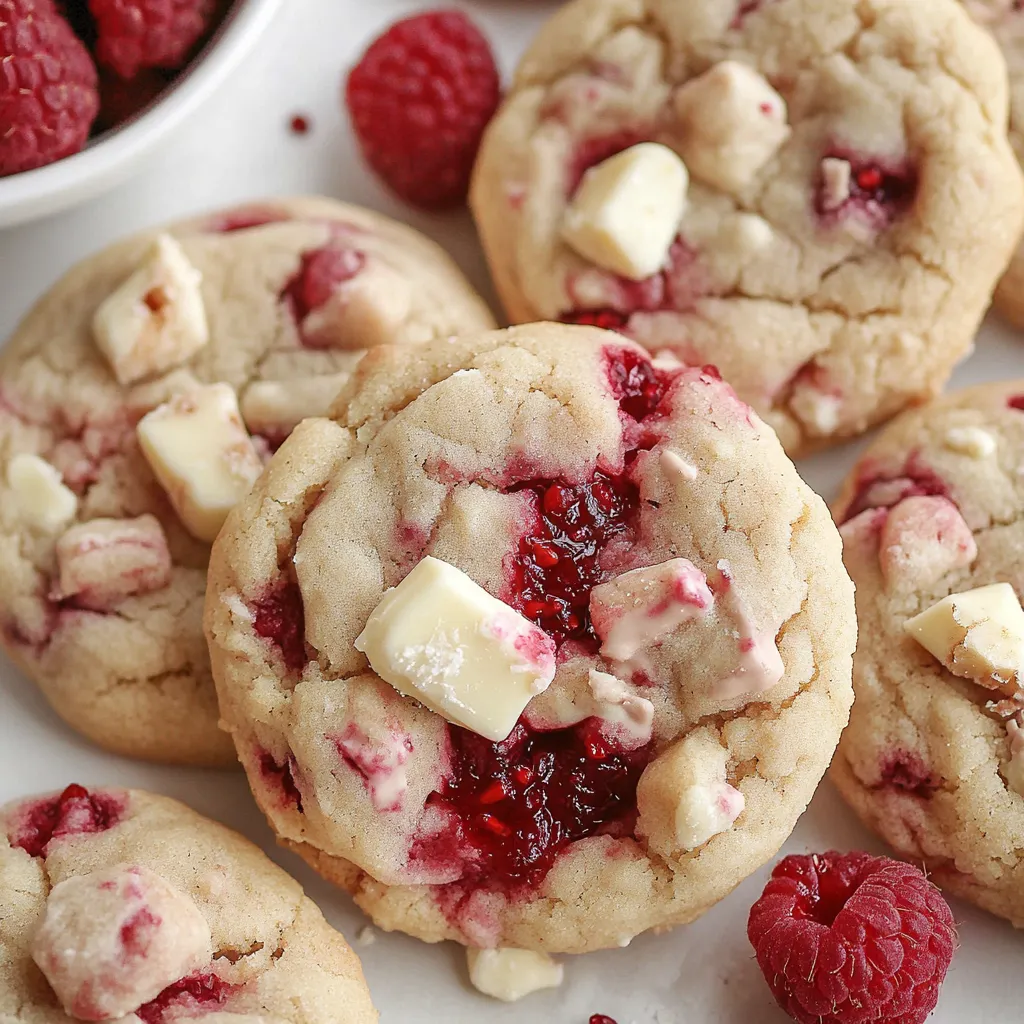 White Chocolate Raspberry Cookies