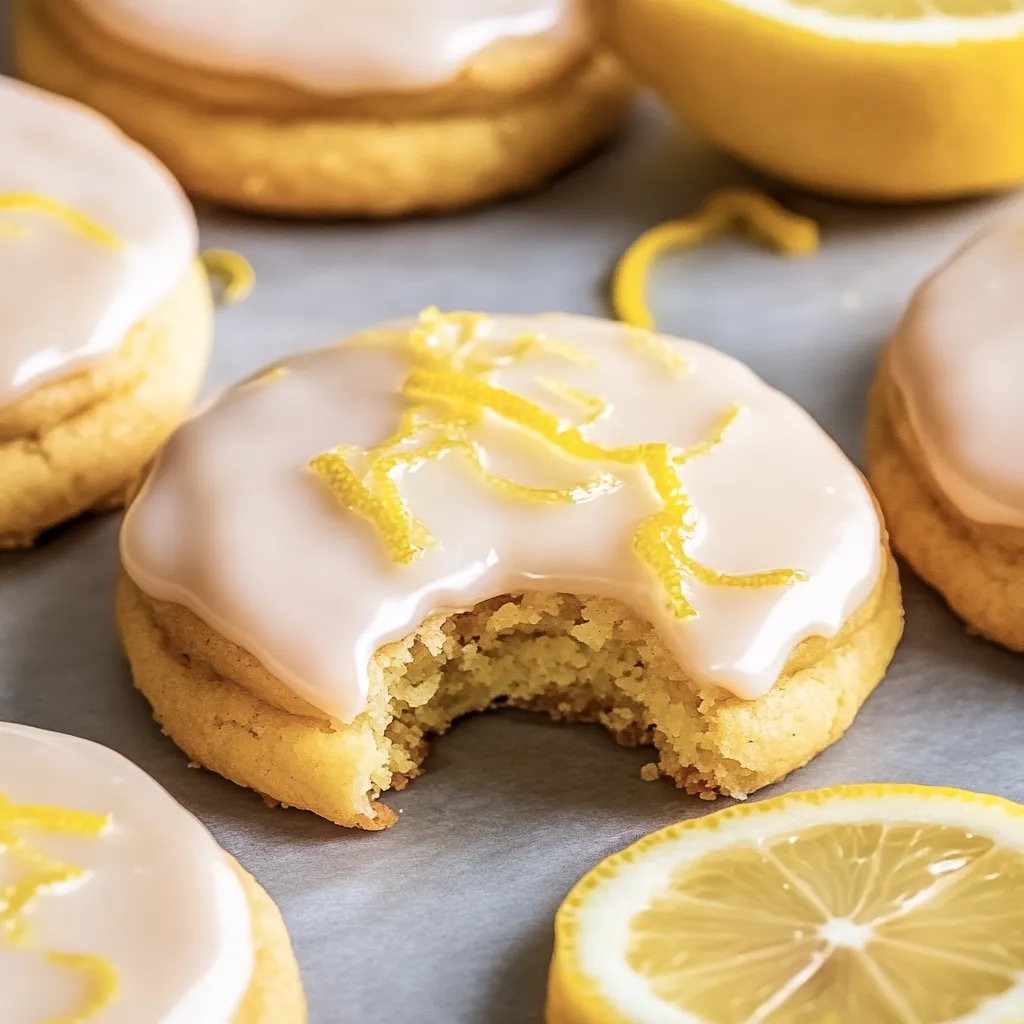 Tasty soft lemon cookies