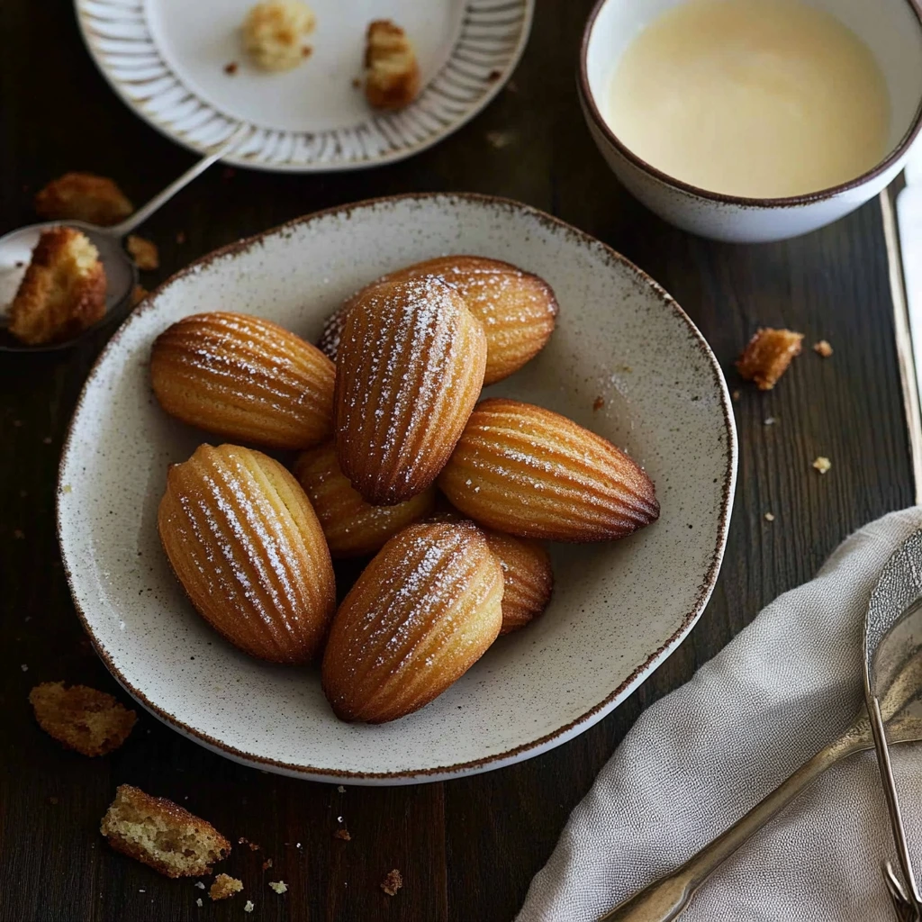 Perfect golden madeleines