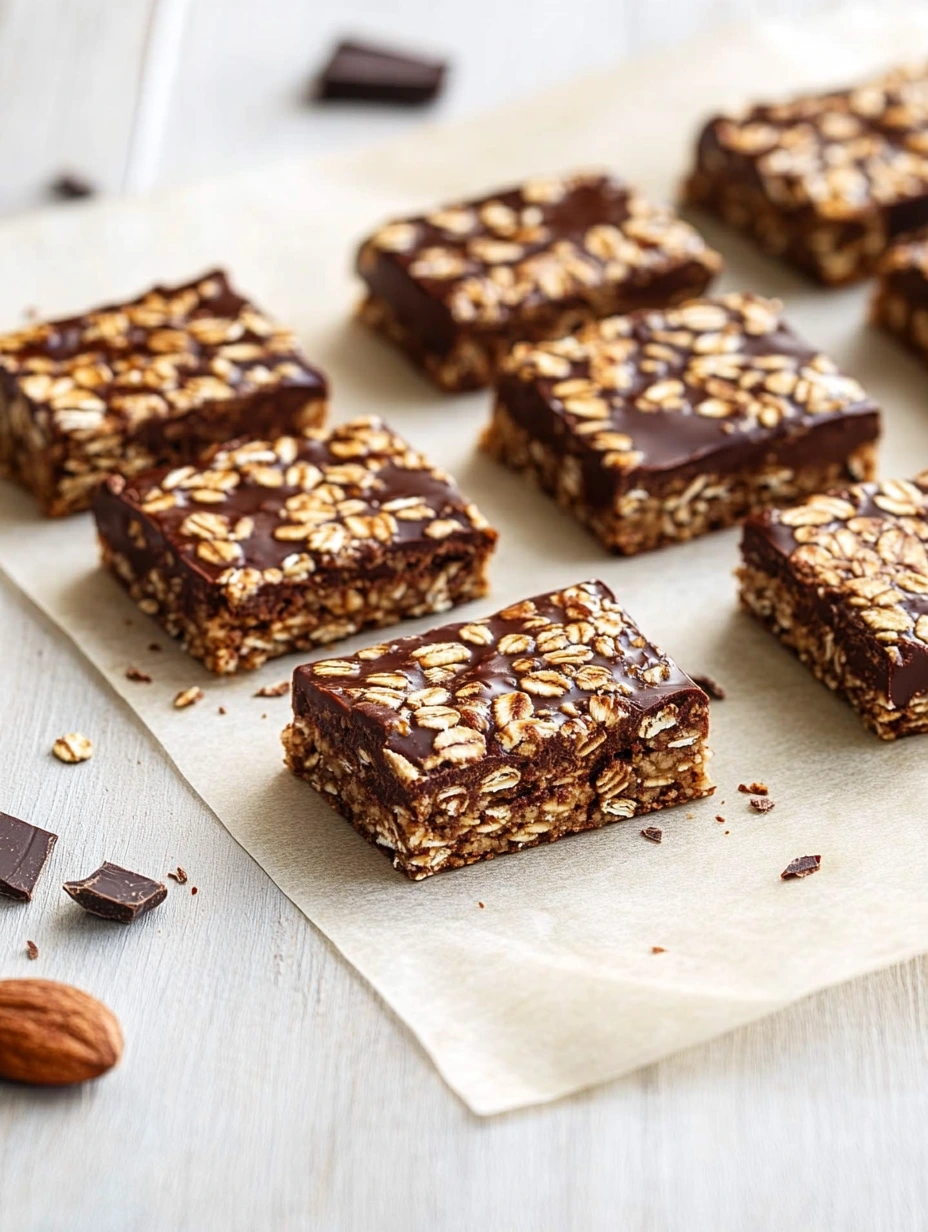Easy chocolate cereal bars