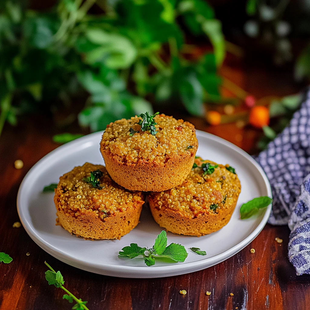 Quinoa and cauliflower muffins
