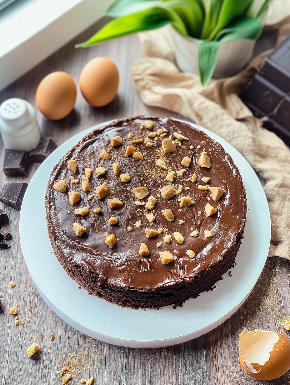 A Chocolate and hazelnut cake