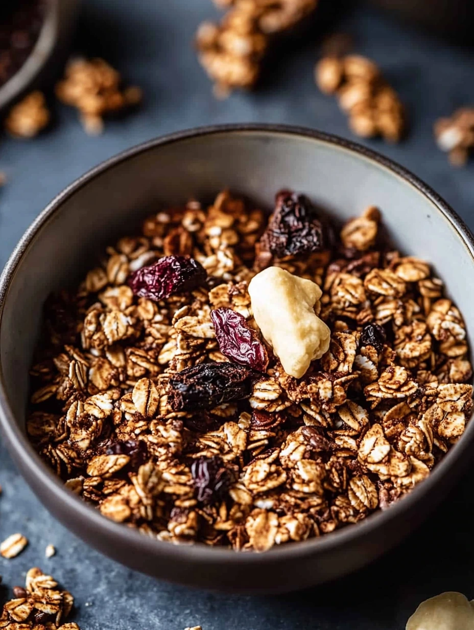 Gingerbread Granola, light and healthy breakfast