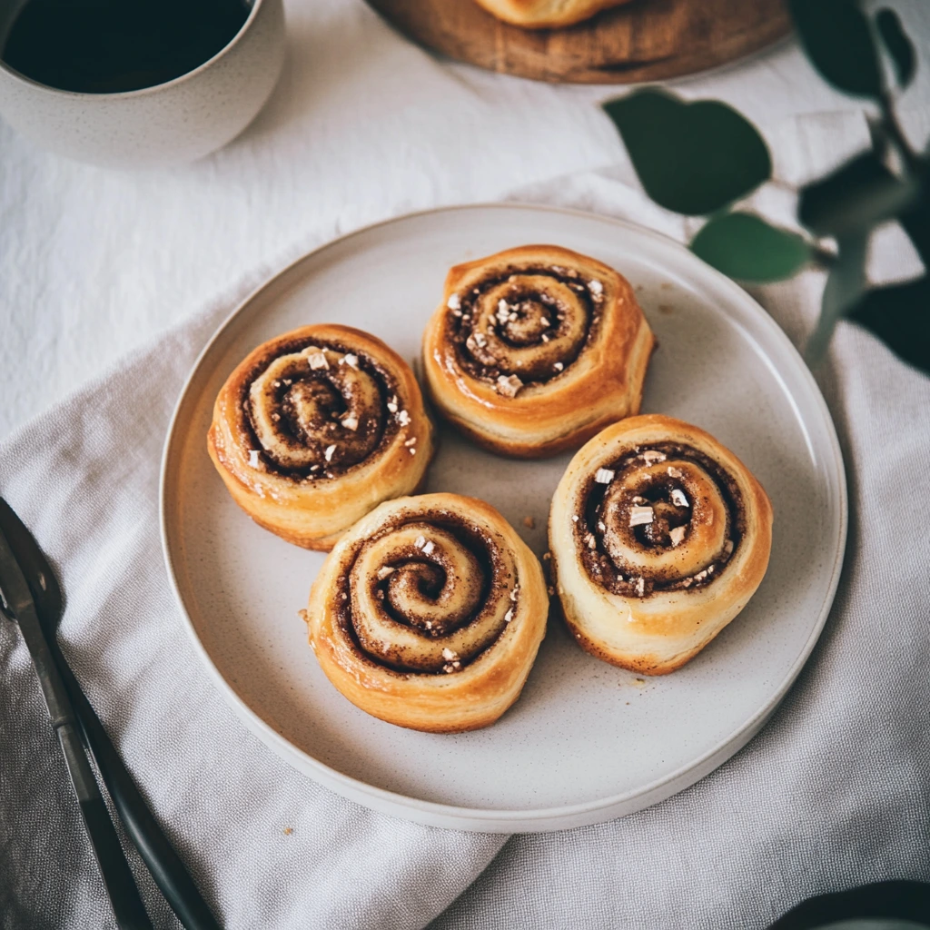 Soft spice-filled buns with pecans
