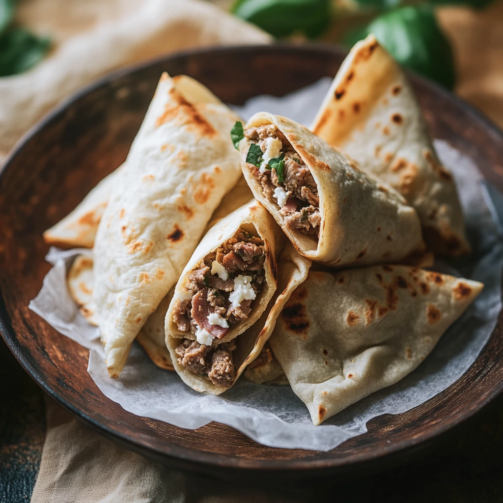 Beef tacos with Boursin