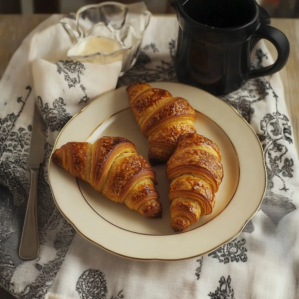Homemade croissants