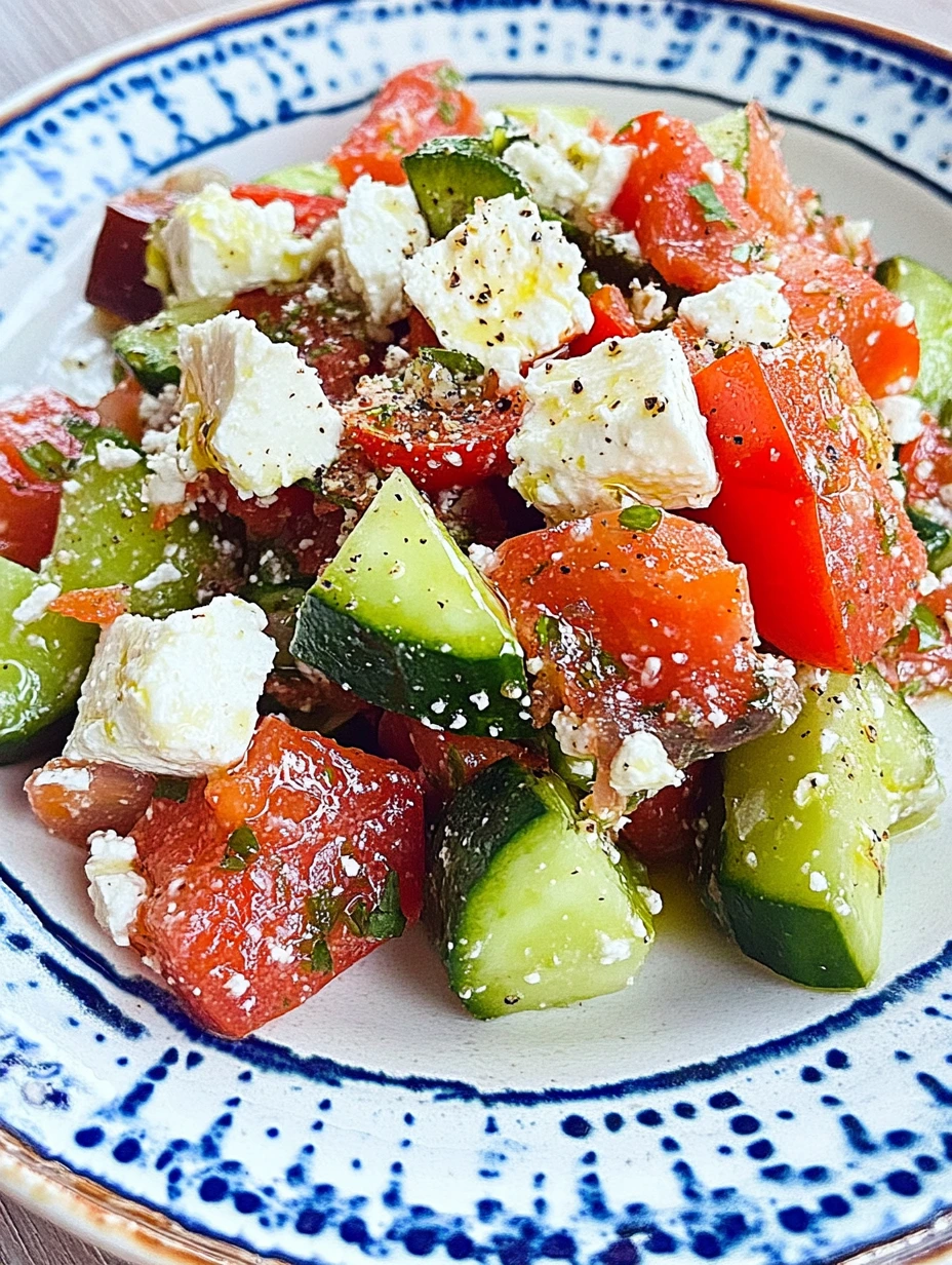 Greek salad – Traditional recipe