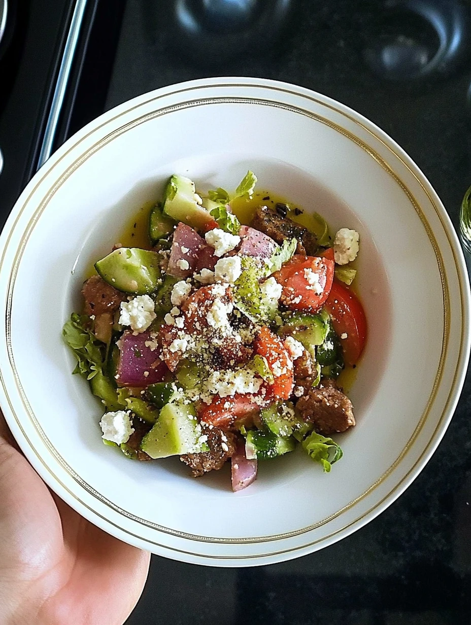 Greek salad, fresh recipe