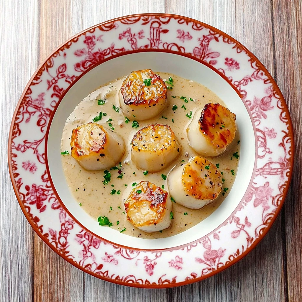 Scallops in Cream Sauce