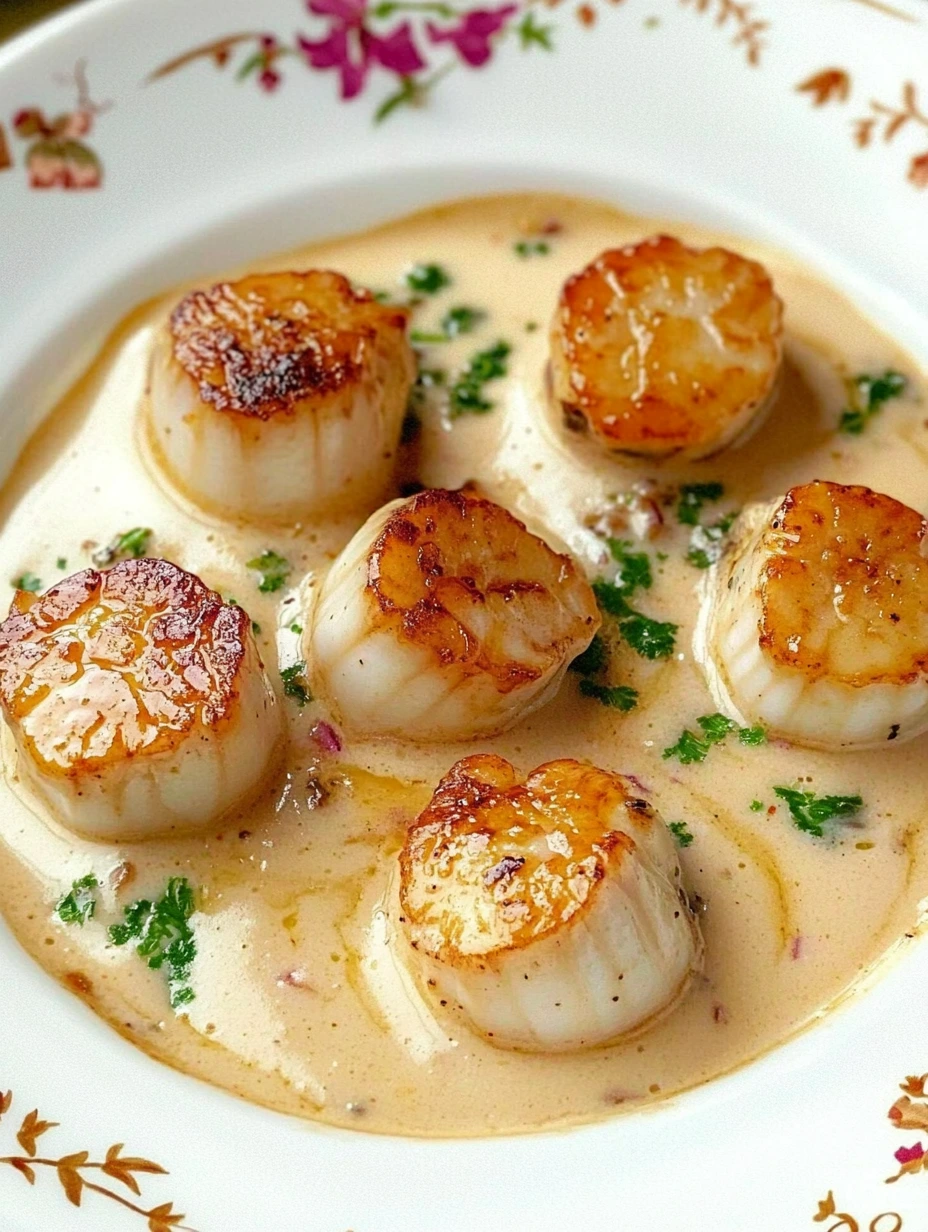 Noix de Saint-Jacques à la Crème, recette de fête