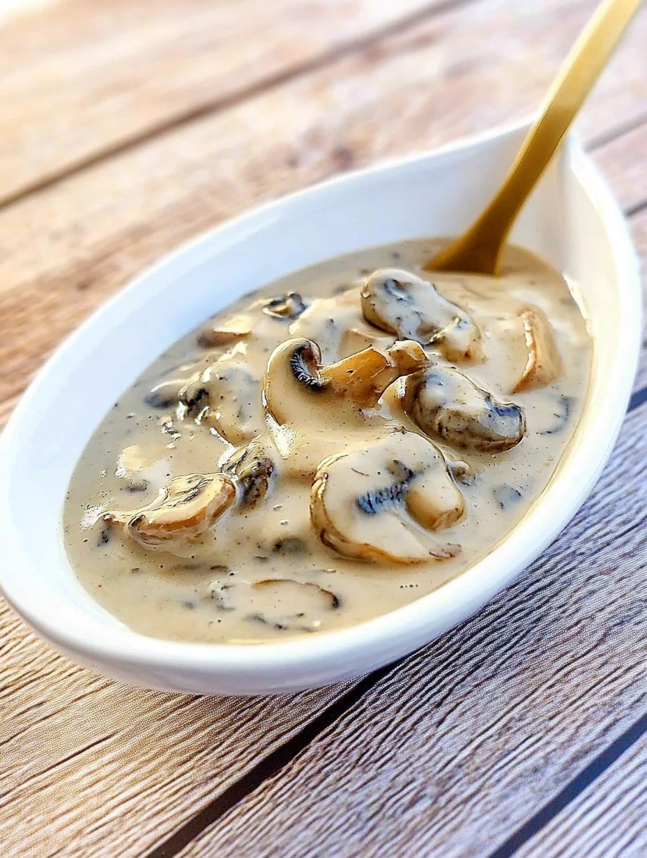Button mushroom sauce, quick recipe