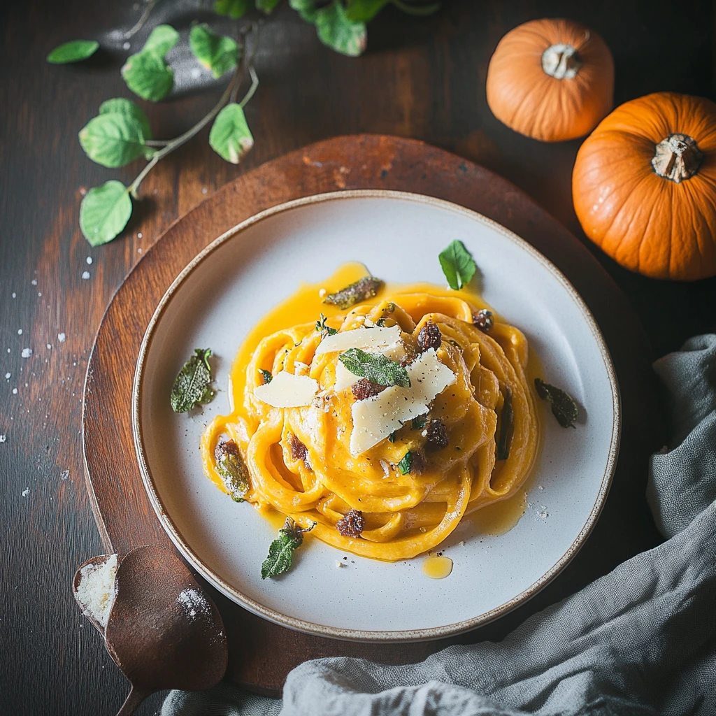 Creamy Butternut Pasta with Pecorino