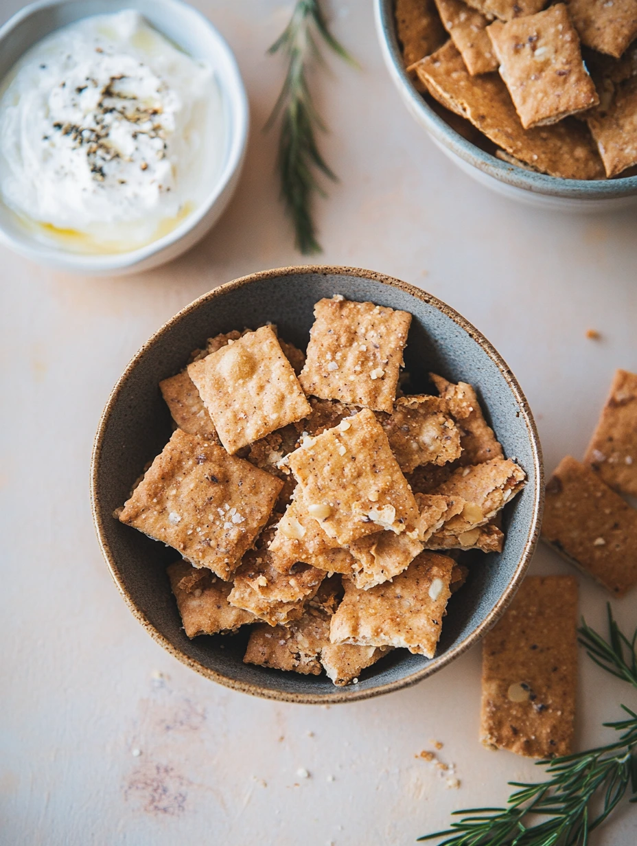 Crackers aux graines pour l'apéritif