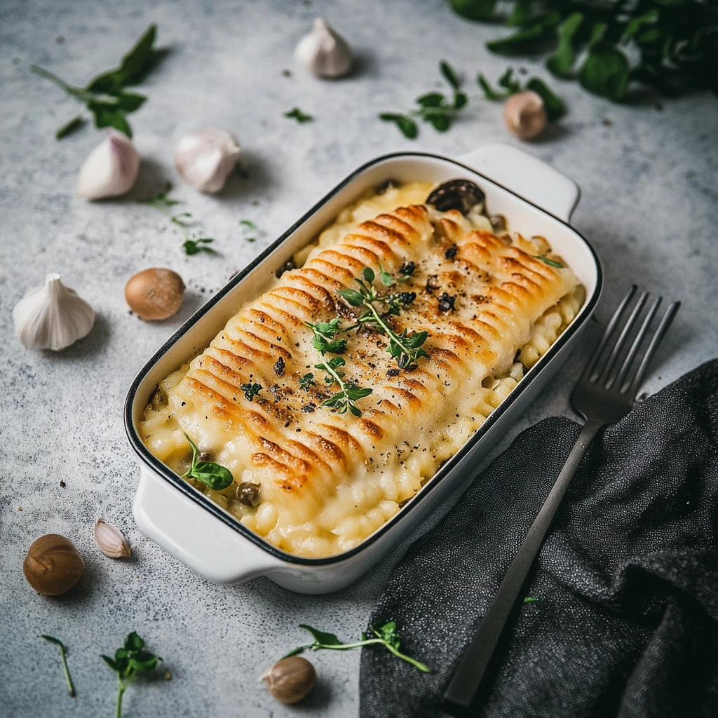 Homemade cod dish