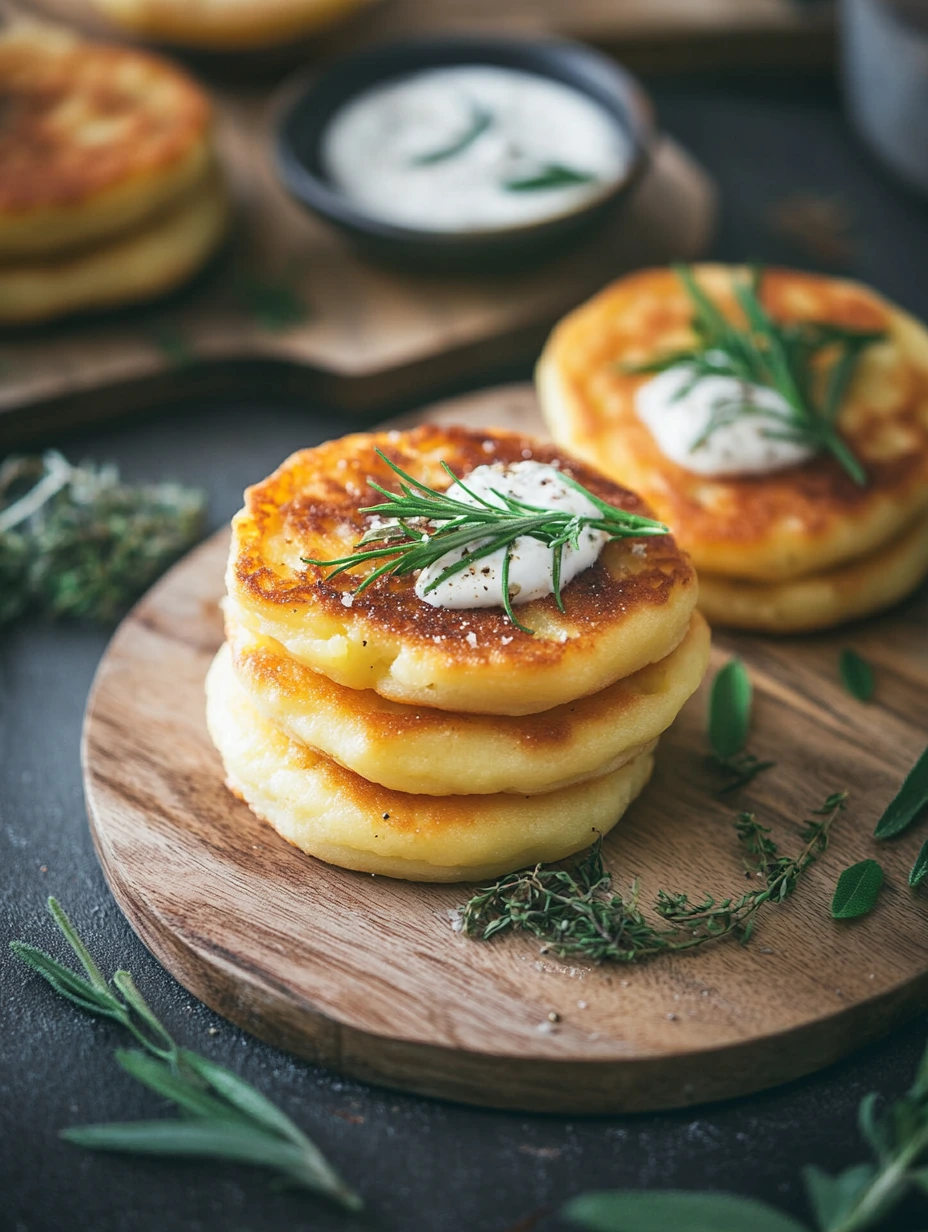 Quick potato blinis