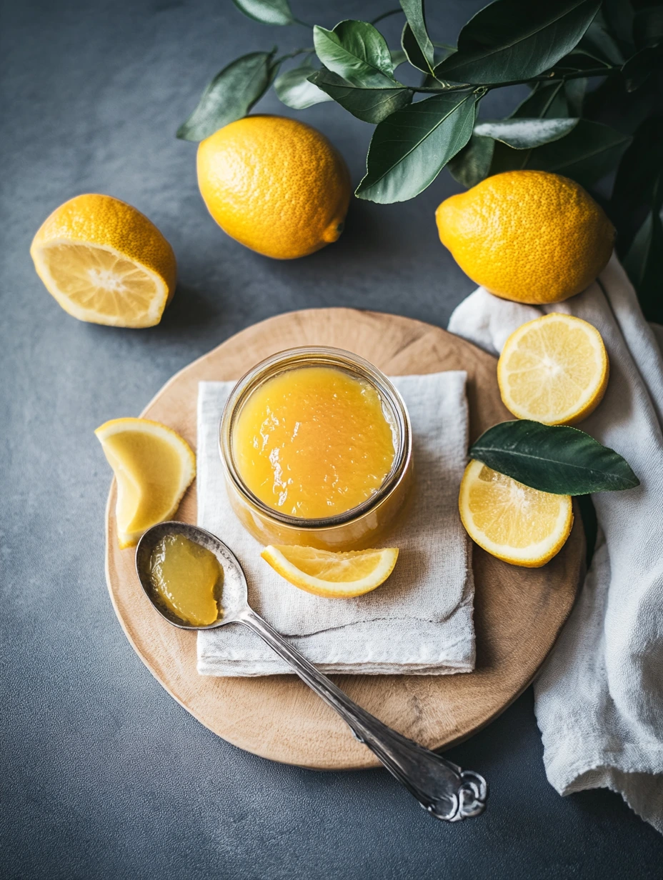 Homemade lemon bergamot jam