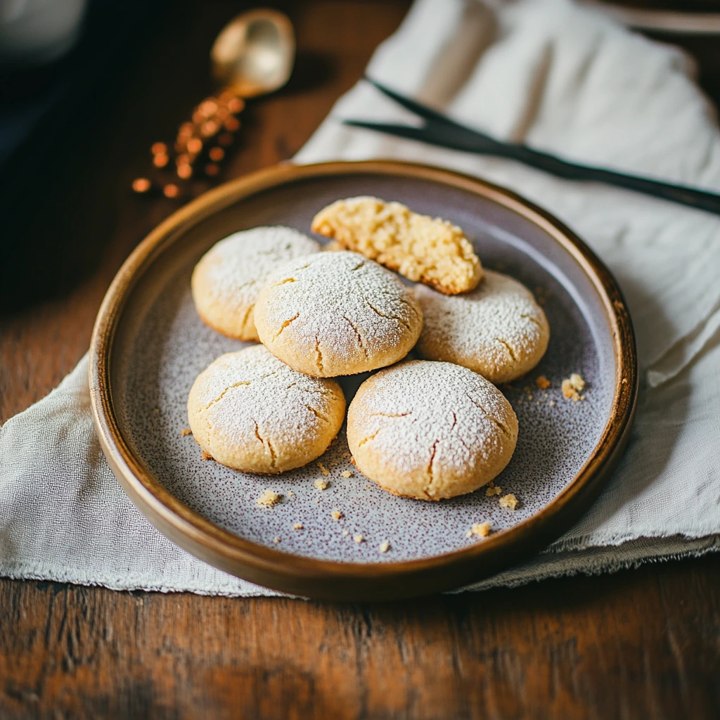 Soft and light Amaretti Cookies