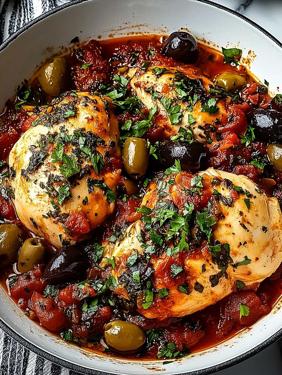 Homemade Chicken Puttanesca