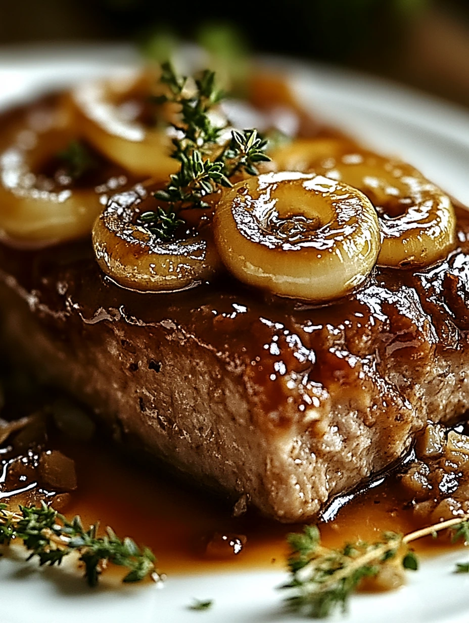 Homemade French onion meatloaf