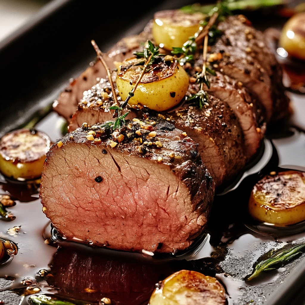 Roasted beef filet