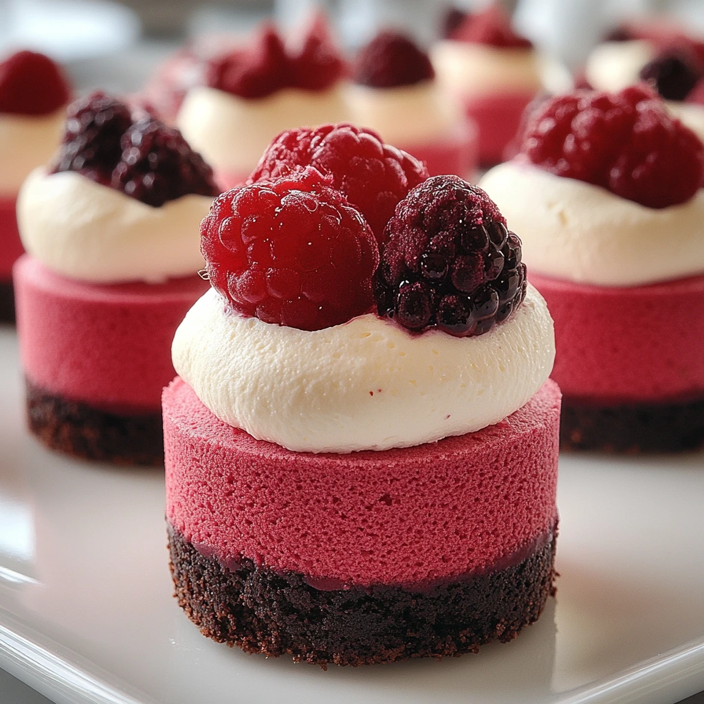 Raspberry Mousse Cakes