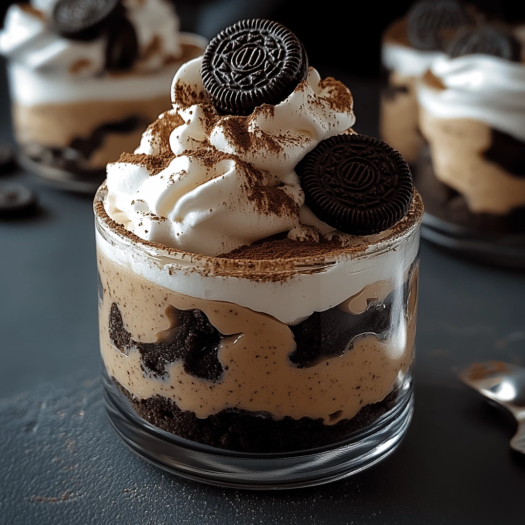 Layered Oreo chocolate dessert