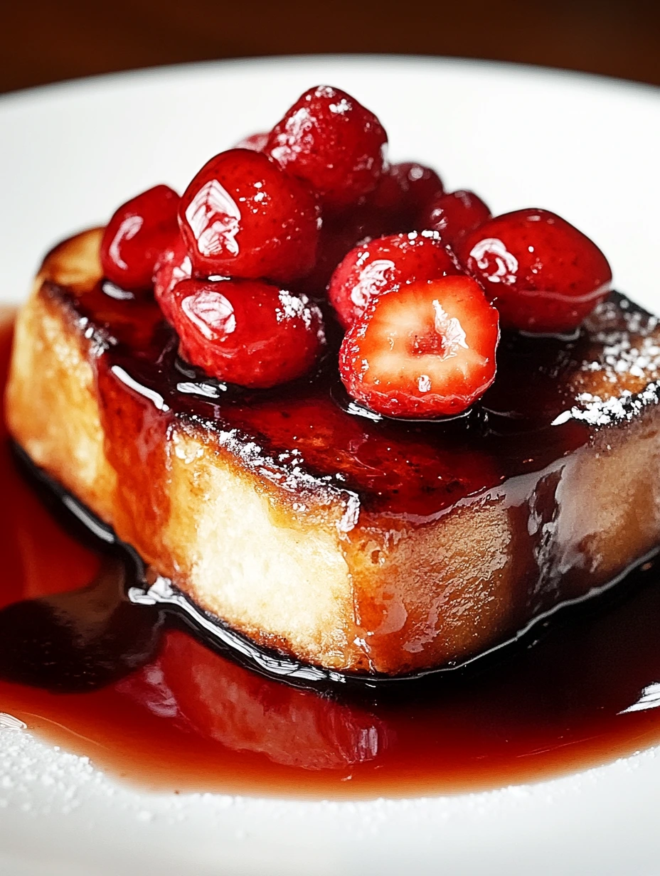 Balsamic Strawberry French Toast