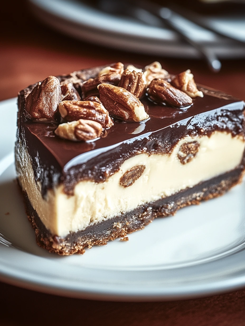 Snickers-style cheesecake