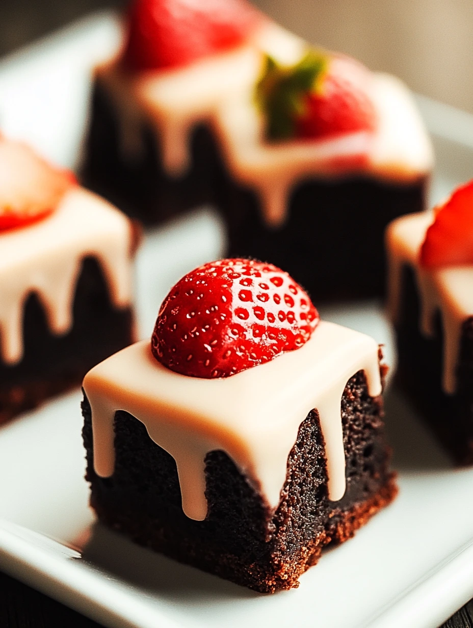 Chocolate Strawberry Petit Fours